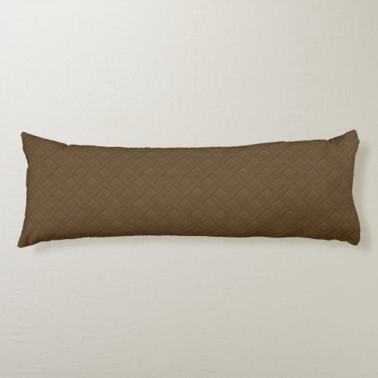 Brown Wicker Kijk Lichaamskussen (Voorkant)