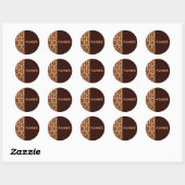 Brown Wicker Stars Sticker (Vel)