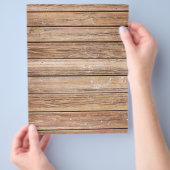 BROWN WOOD BOARDWALK TEXTURE SJABLOON BACKG FLYER (Hand)