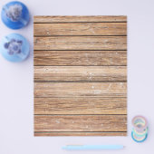 BROWN WOOD BOARDWALK TEXTURE SJABLOON BACKG FLYER (Enkel)