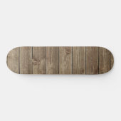 Brown Wood Grain Pattern Zen Persoonlijk Skateboard (Horizontaal)