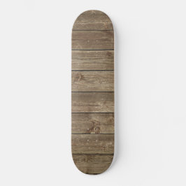 Brown Wood Grain Pattern Zen Persoonlijk Skateboard