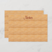 Brown Wood Look Calligraphed Script Text Sjabloon (Voorkant / Achterkant)