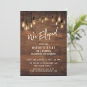 Brown Wood Wall met Edison-lampjes, we hebben een Kaart (Staand voorkant)