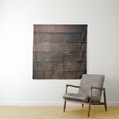 Brown wooden boards wandkleed (In situ)