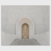 BROWN WOODEN CADEAUPAPIER (Vlak)