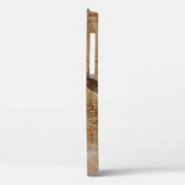 BROWN WOODEN DEUR OP BROWN BRICK WALL Case-Mate iPhone CASE (Achterkant / Links)