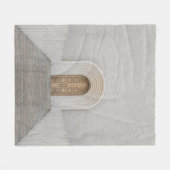BROWN WOODEN FLEECE DEKEN (Voorkant (Horizontaal))