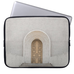 BROWN WOODEN LAPTOP SLEEVE