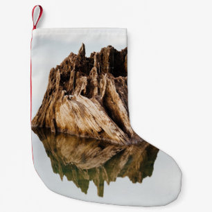 BROWN WOODEN LIJST KLEINE KERSTSOK