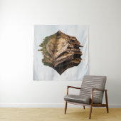 BROWN WOODEN LIJST WANDKLEED (In Situ (horizontaal))