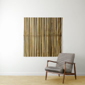 Brown wooden panel wandkleed (In situ)