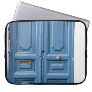 BROWN WOODEN PANELED DOORS LAPTOP SLEEVE