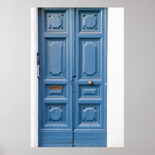 BROWN WOODEN PANELED DOORS POSTER