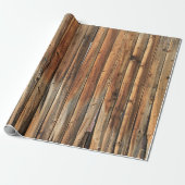 Brown wooden surface cadeaupapier (Uitgerold)