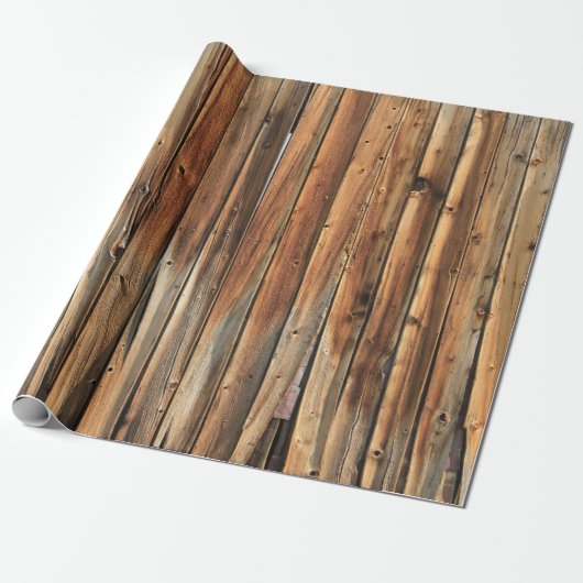Brown wooden surface cadeaupapier (Uitgerold)