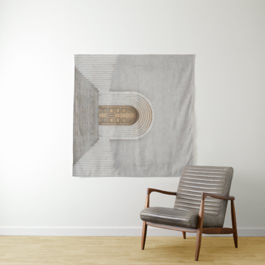 BROWN WOODEN WANDKLEED (In Situ (horizontaal))