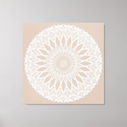 Brown Wool Tristyns Mandala Canvas Afdruk (Voorkant)