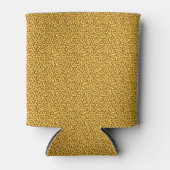 brown yellow leopard skin pattern blikjeskoeler (Voorkant)