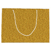 brown yellow leopard skin pattern groot cadeauzakje (Achterkant)