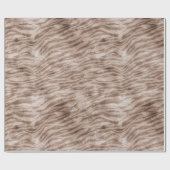 Brown Zebra Print Cadeaupapier (Vlak)