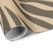 Brown Zebra Print Cadeaupapier (Rol Hoek)