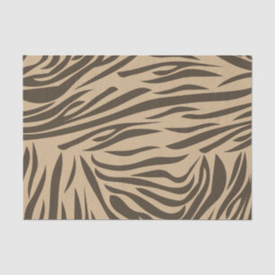 Brown Zebra Print Tissuepapier