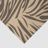 Brown Zebra Print Tissuepapier (Detail)