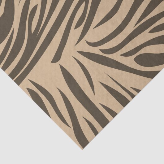 Brown Zebra Print Tissuepapier (Detail)