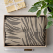 Brown Zebra Print Tissuepapier (Geschenk)