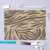 Brown Zebra Print Tissuepapier (Craft)