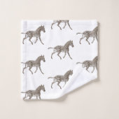 Brown Zebras   Bad Handdoek (Wasdoekje)