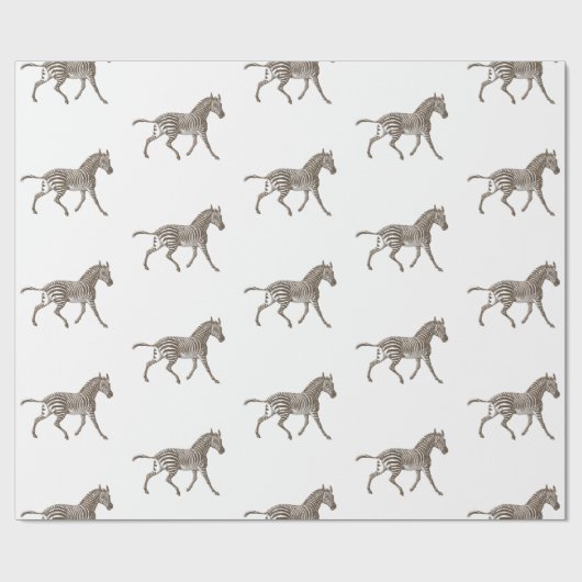 Brown Zebras Cadeaupapier (Vlak)