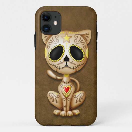 Brown Zombie Sugar Kitten Case-Mate iPhone Case (Achterkant)