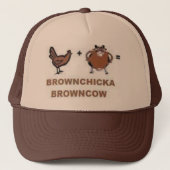 brownchicka bruinkoe trucker pet (Voorkant)