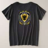 Browne Irish Shield Badge Dames Plus T-shirt (Design achterkant)
