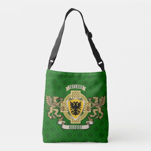Browne Irish Shield & Celtic Cross Crossbody Tas (Achterkant)