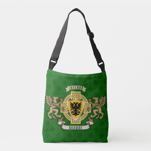 Browne Irish Shield & Celtic Cross Crossbody Tas (Voorkant)
