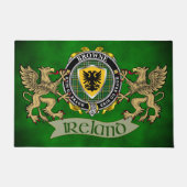 Browne Irish Shield & Griffin gepersonaliseerd Deurmat (Voorkant)