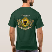 Browne Irish Shield & Griffins Persoonlijk T-shirt (Achterkant)