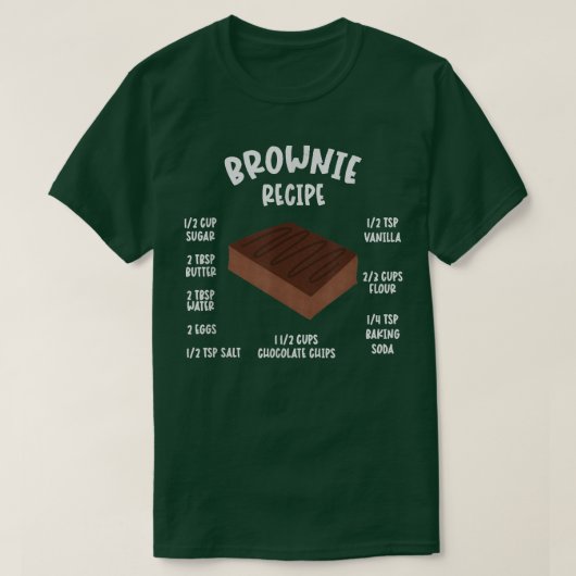 BROWNEE RECIPE CHRISTMAS BAKING T-SHIRT (Design voorkant)