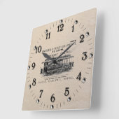 Brownell Car Company 1890 Vierkante Klok (Hoek)