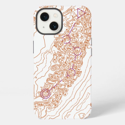 Brownell Orienteering Map iPhone Hoesje (Achterkant)