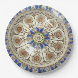 Brownfield Cyprus Polychroom 19C 9-inch bord op pa