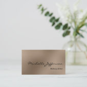 Brownground Makeup Artist Visitekaartje (Staand voorkant)