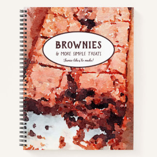 Brownie & andere oplossingen op maat van recept notitieboek