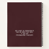 Brownie & andere oplossingen op maat van recept notitieboek (Achterkant)