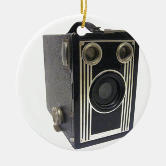 Brownie Antiek camera Keramisch Ornament (Voorkant)