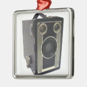 Brownie Antiek Camera Metal Ornament (Links)