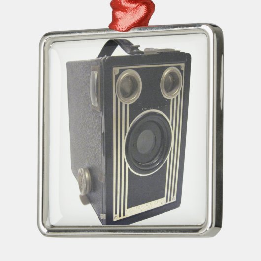 Brownie Antiek Camera Metal Ornament (Links)